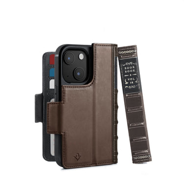 twelve south bookbook for iphone 13 mini magsafe brown